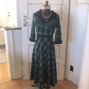 Vintage 50's Plaid Dress
